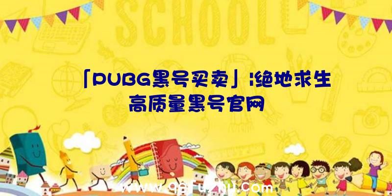 「PUBG黑号买卖」|绝地求生高质量黑号官网